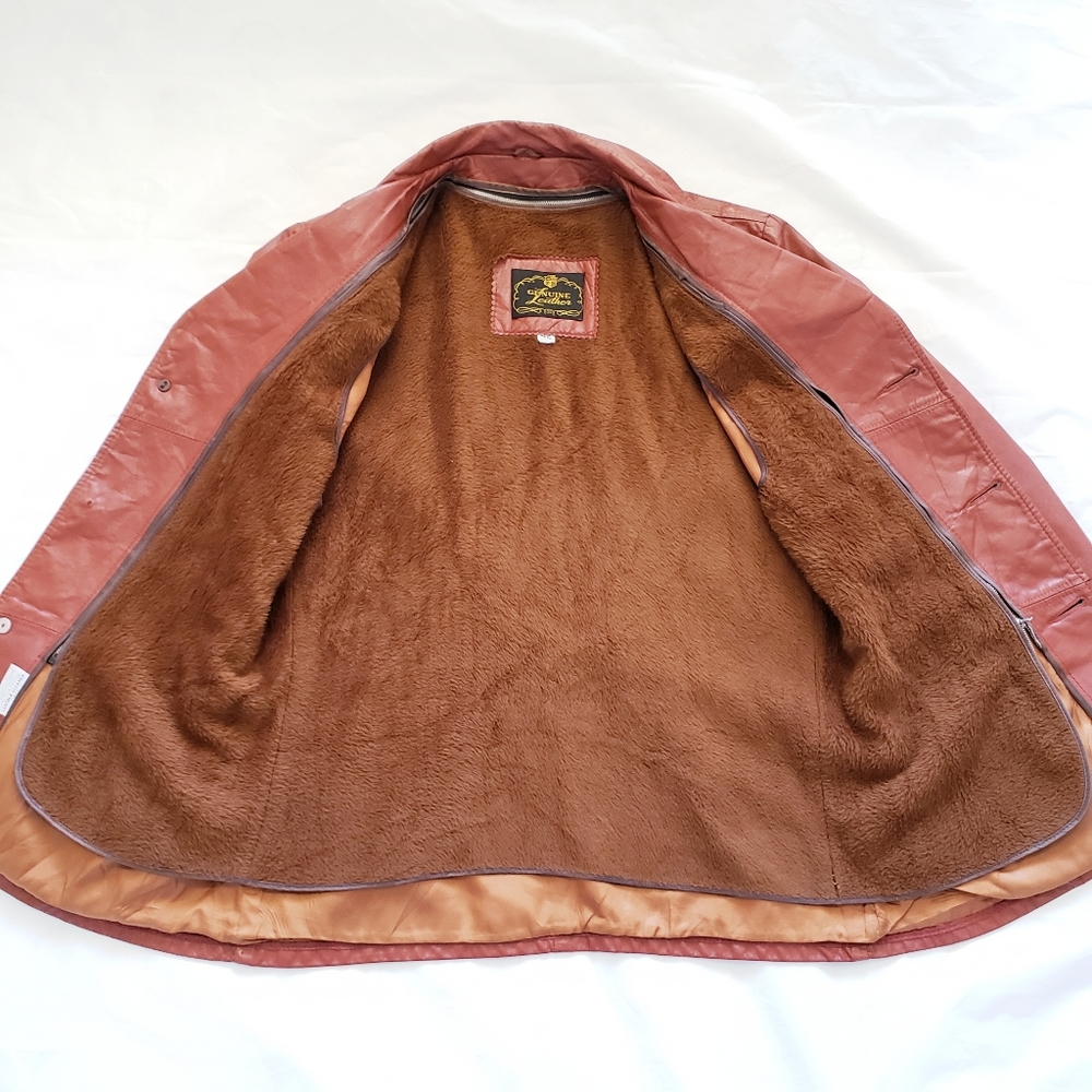 Vintage Genuine Leather Women Jacket - Picture 5 of 8